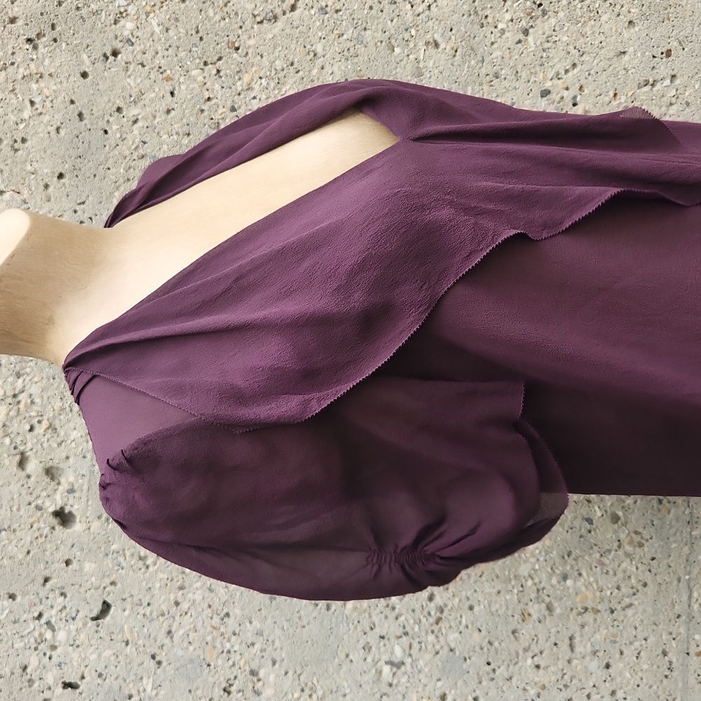 Babaton Silk Purple Blouse - Picture 3 of 13